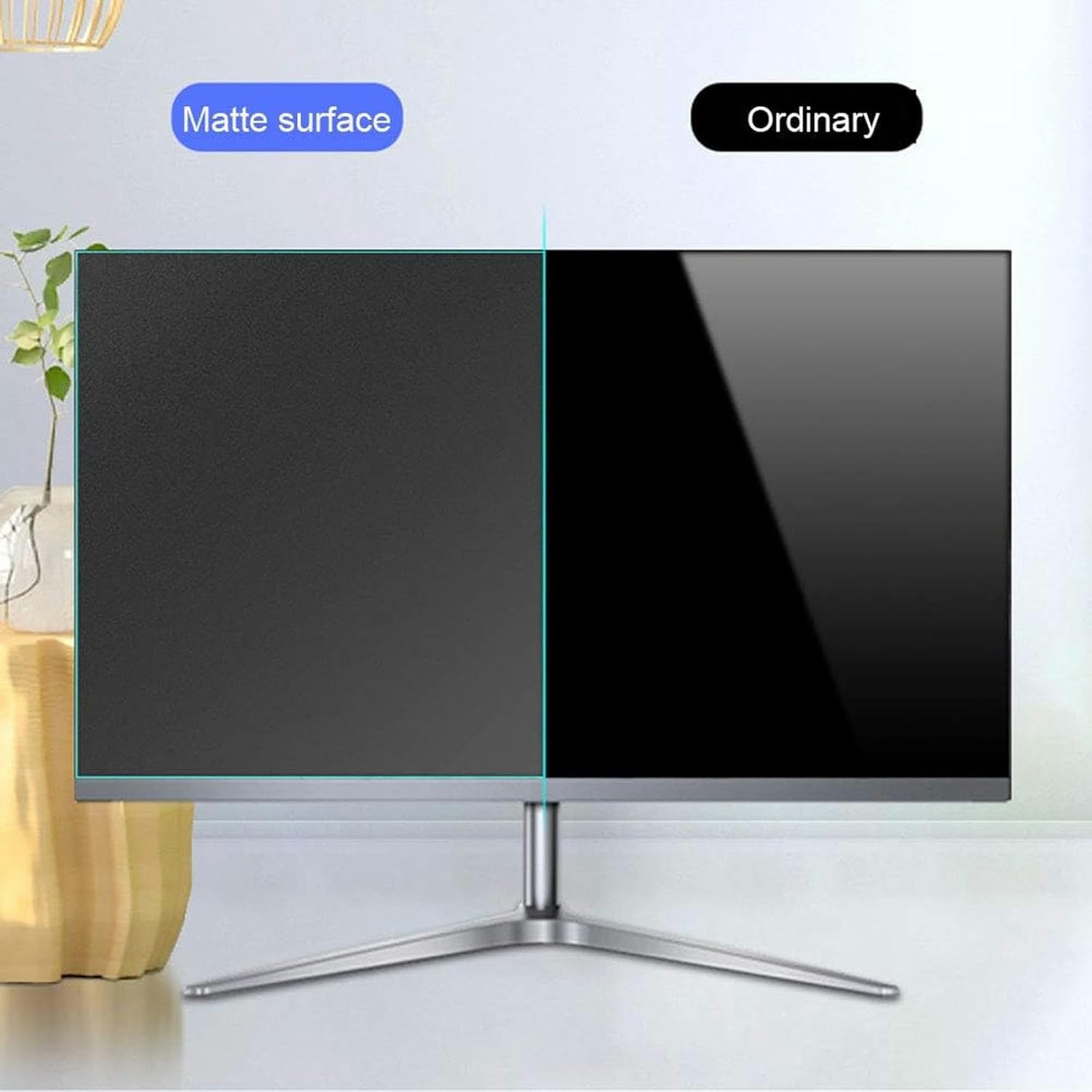 Wzglod Frosted Anti Glare Film 75-85 inch TV Screen Protector Anti Blue Light Monitor Filter for Standard or Curved, Relieve Eye Strain Protection Eyes and Sleep Better Dustproof Filter Film