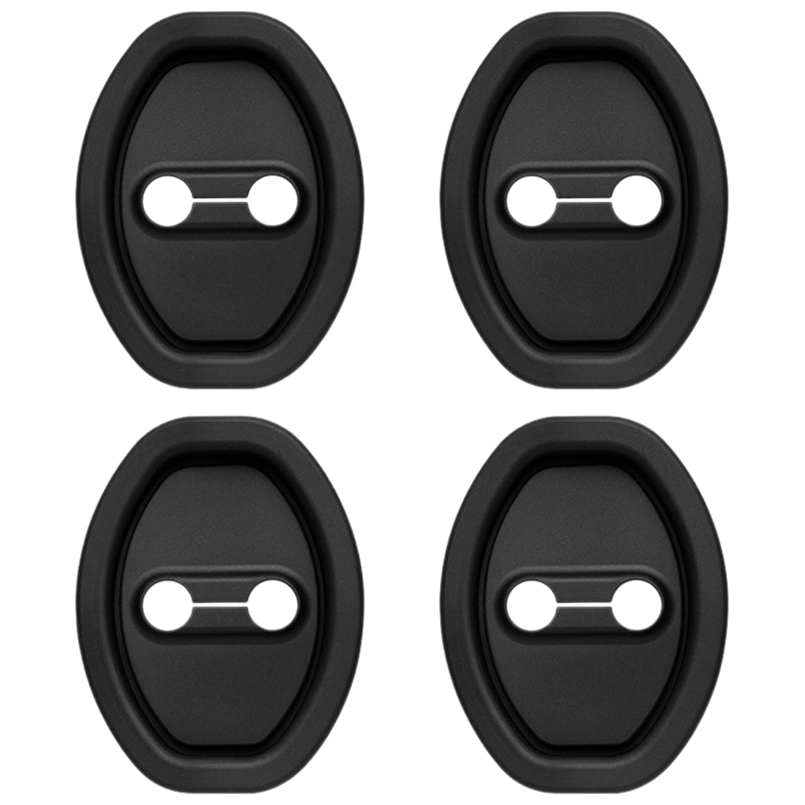 4Pcs Silicone Car Door Lock Covers for VW Passat B8 3G Variant 2014-2023, Waterproof Rustproof Latch Protectors, Noise Dampening Shockproof Guards, Black