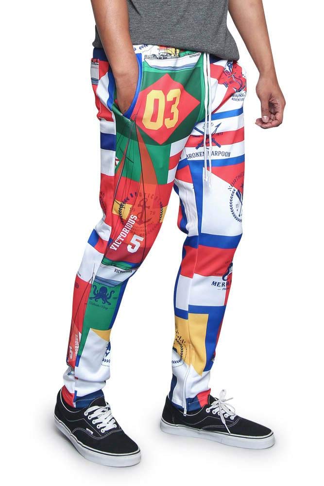 Men's Essential Solid and Plaid Stripes Premium Track Pants