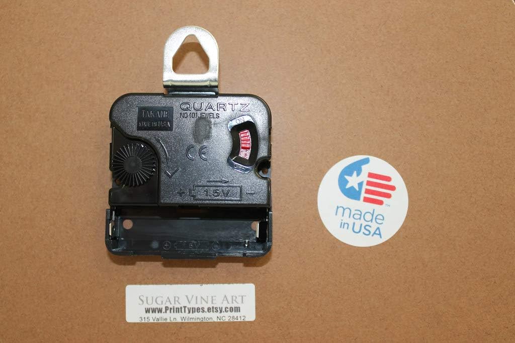 Splatter Paint Clock Decorative Round Wall Clock Home Decor Large 10.5" Unique Clocks