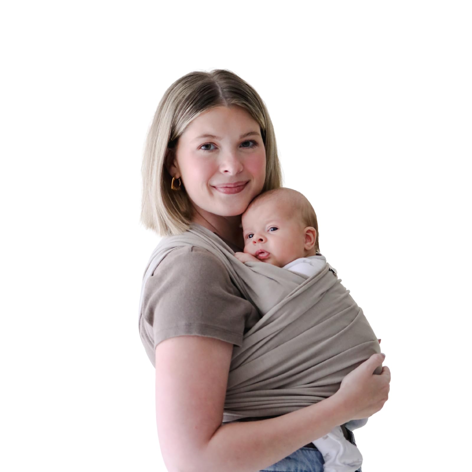 snuggle me Baby Wrap | Hands-Free Baby Wraps Carrier, Easy-Tie Baby Sling Carrier, Baby Carrier Wrap with Organic Cotton, Baby Wearing Wrap for