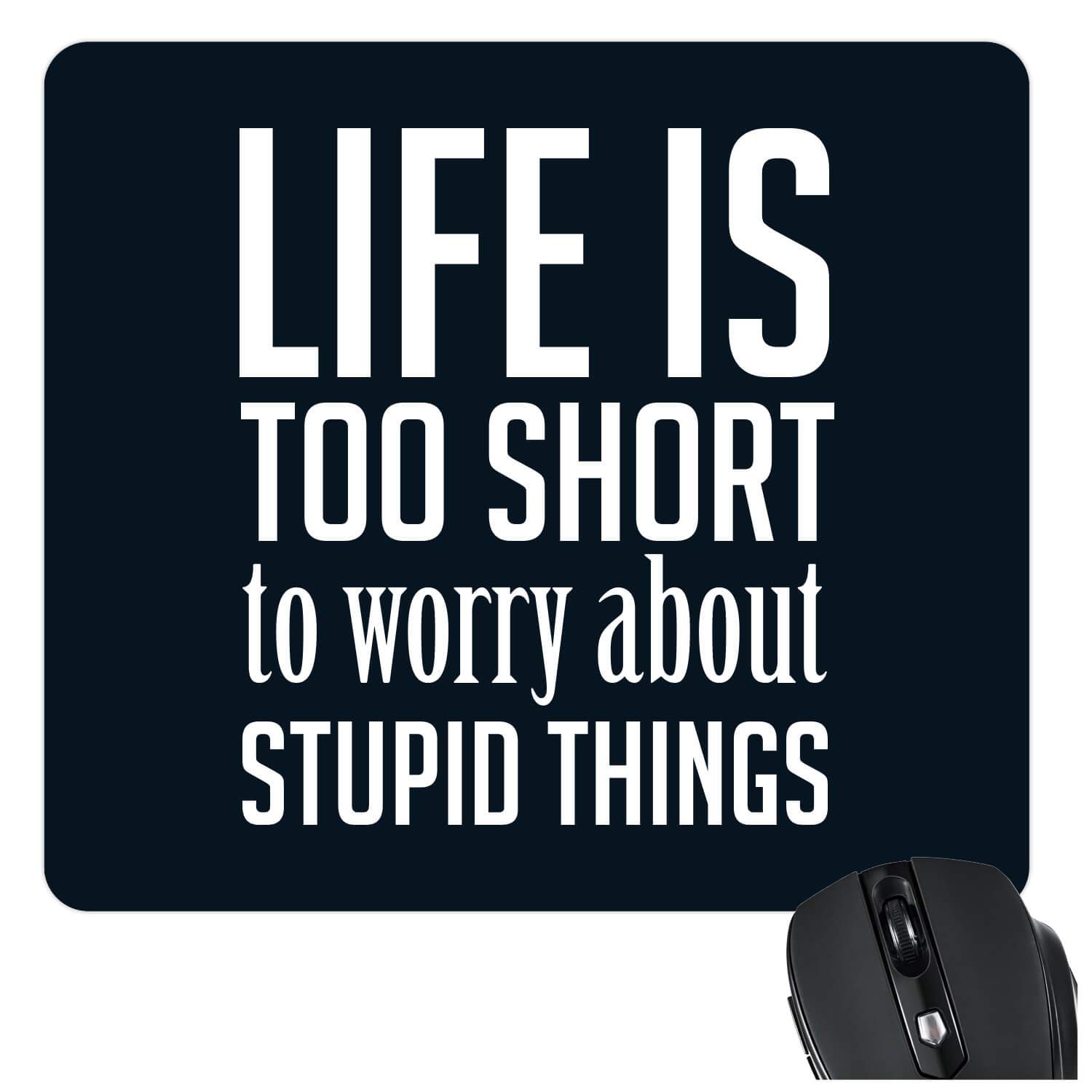 Yaya Cafe New Year Christmas Gifts Motivational Quote Printed Mousepad for Computer, PC, Laptop - Life is Too Short (B07JQVBLWV) Amazon Price History, Amazon Price Tracker
