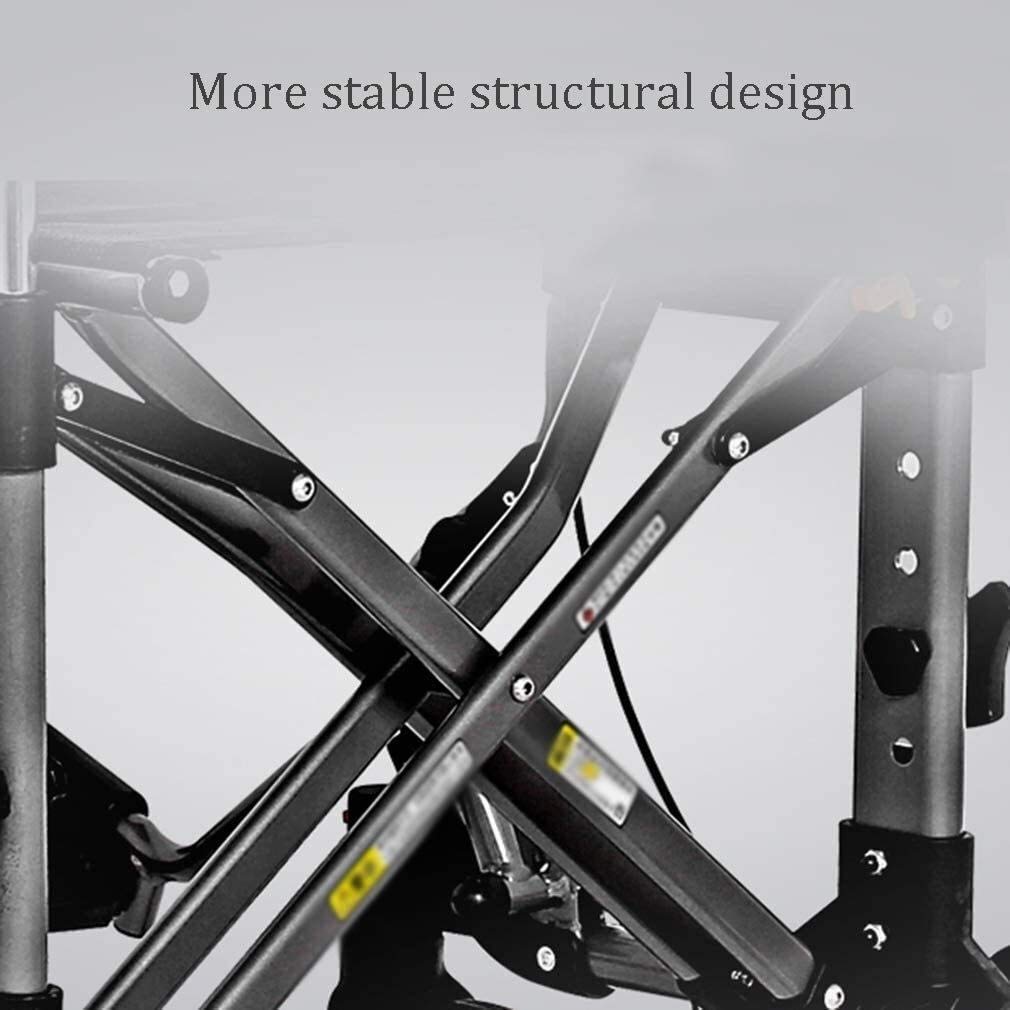 Andador para ancianos, Rollator Mobility Walker, Ayuda for caminar con ruedas Rollator portátil, Walker Walker de transmisión plegable con un cómodo respaldo, sistema de doble freno, for personas mayo
