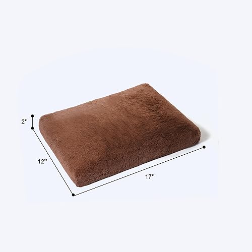 Miniatura 6 de PuppyPalace Cama de felpa para perros, cama de almohada para perros y gatos pequeños, cojín de piel sintética, cama mullida para perros, cama