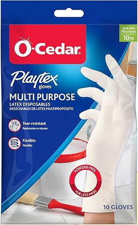 PLAYTEX Multi Purpose Disposable Nitrile Latex Free Gloves, 10 CT