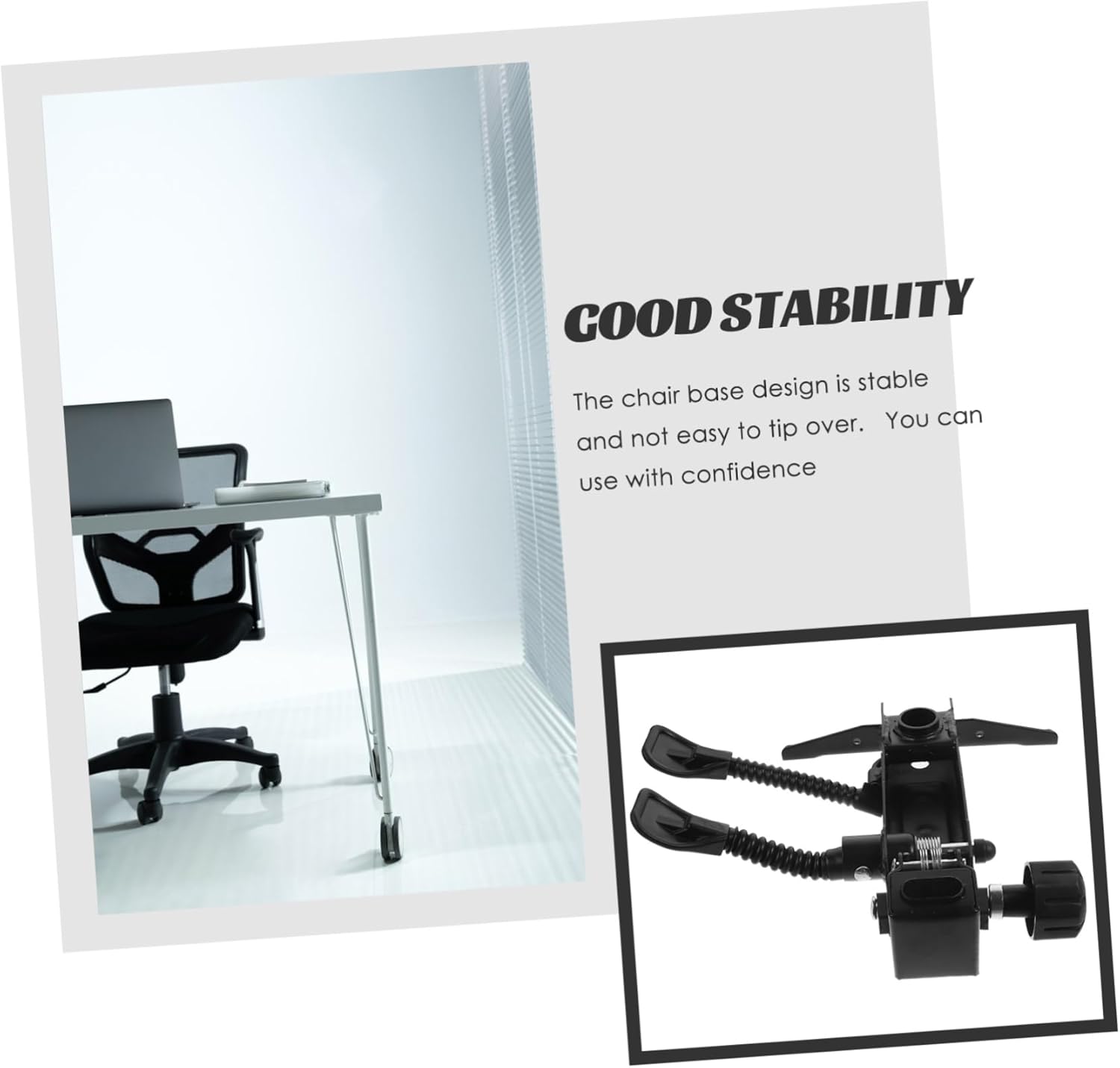 Swivel Chair Base Replacement Plate Metal Control for Office and Gaming Chairs Easy Installation Strong Construction for Ergonomic Support and Stability