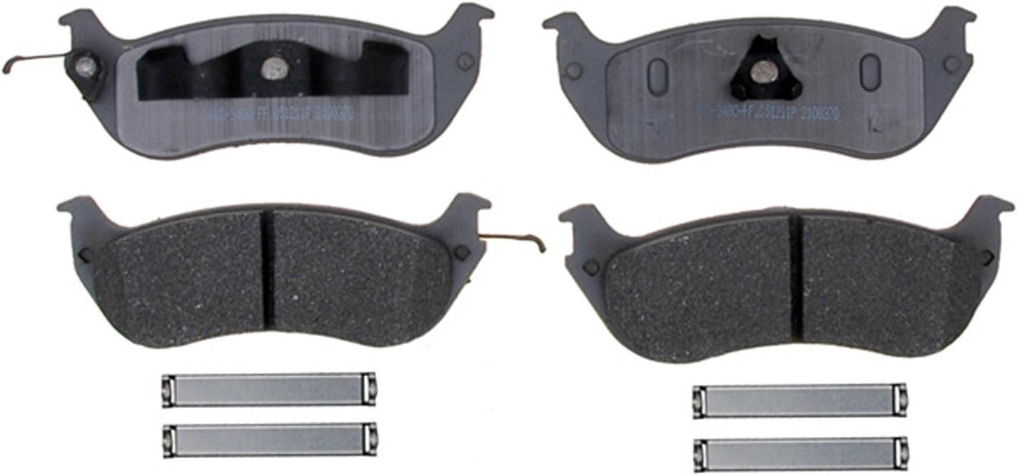 ACDelco Silver 14D674AMH Semi-Metallic Rear Disc Brake Pad Set with Hardware