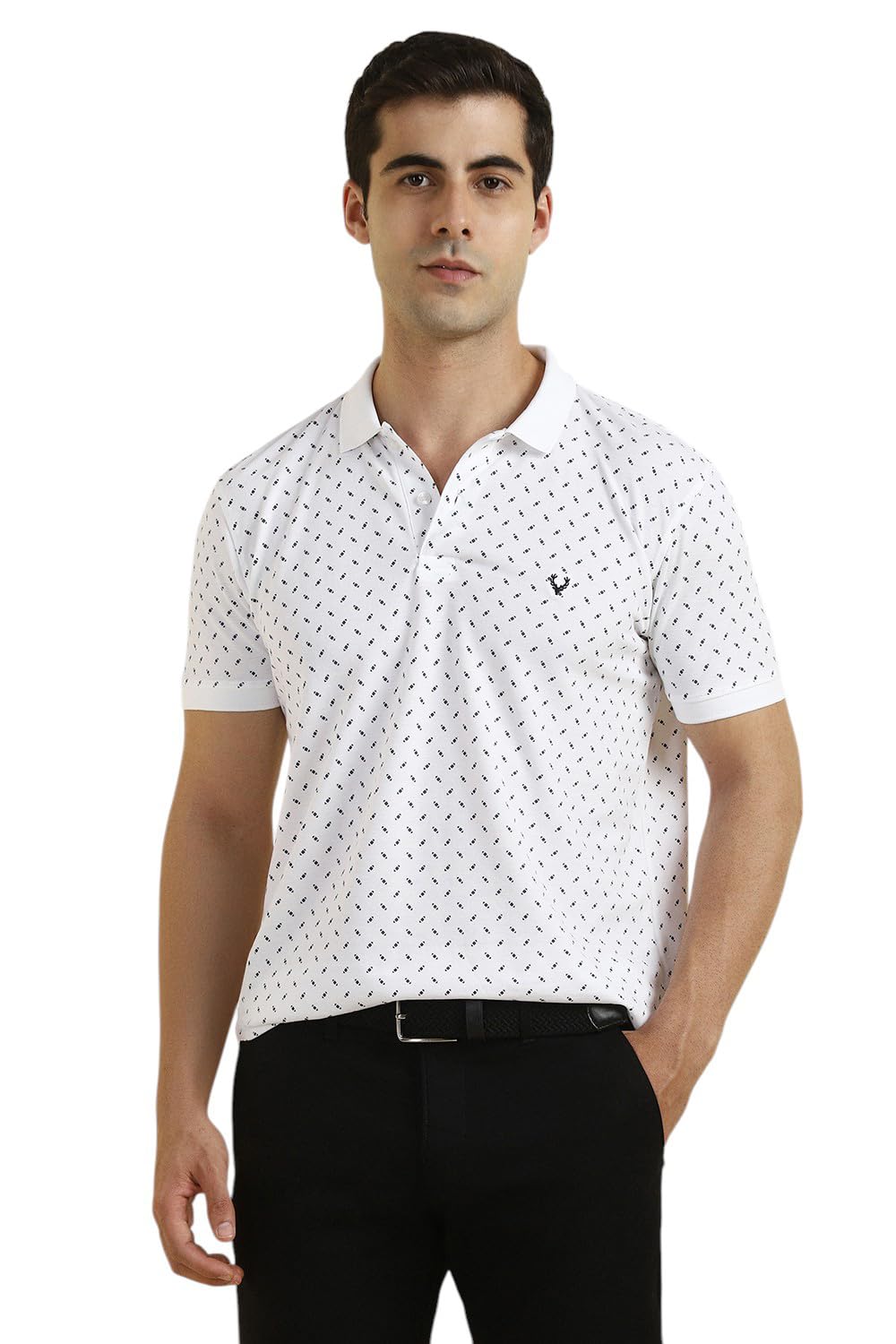 Allen Solly Men Polycotton Regular Fit Printed Polo T-Shirt-picture-29