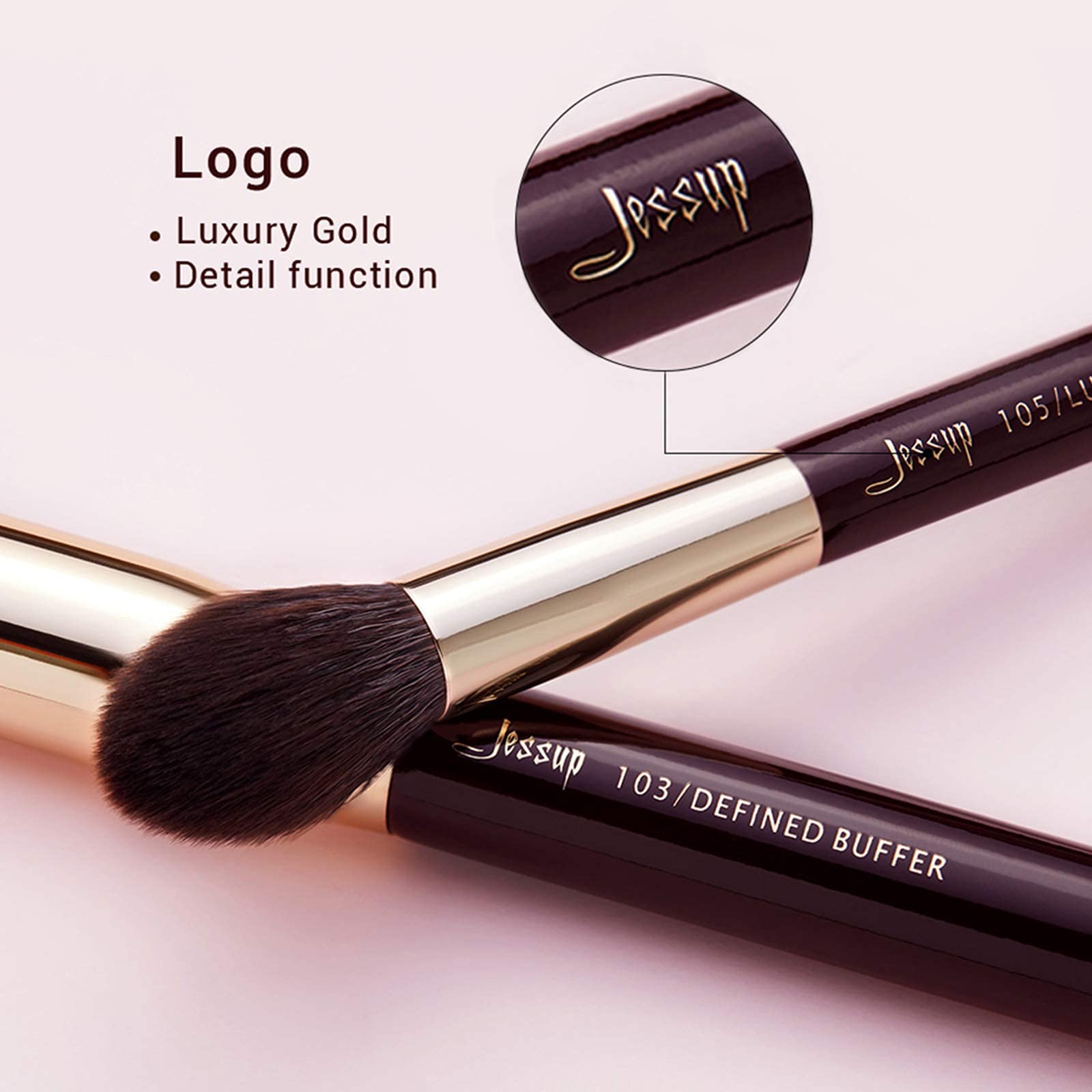 Jessup pinceles de maquillaje profesional 20 piezas T281