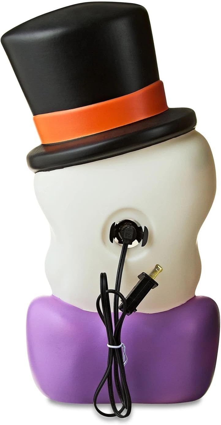 Halloween Skull Figure Light Up Blow Mold Table Top Decoration 17 in Tall (Skull, 14 in)