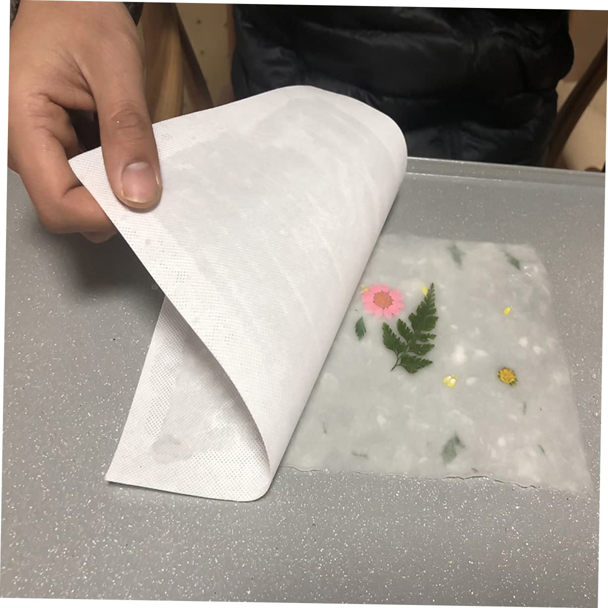 SEWACC 2Pcs Paper Frame Paper Making Screen Frame Paper Deckle Kid Craft Paper Making kit Origami DIY Paper Package papermaking Mould Frame Brain Toy Student Wooden Copper Paper Flowers