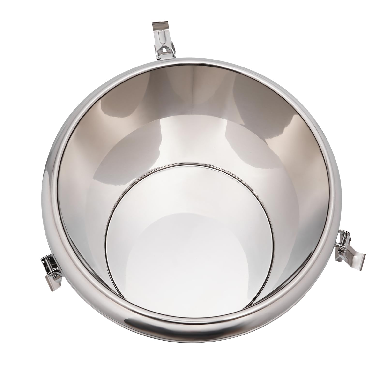 Warmhoudcontainer, 20/40 l emmer van roestvrij staal, dispenser voor koude dranken, dispenser, geïsoleerde emmer van roestvrij staal, voedselverwarmer, thermo-koude container met deksel, zilver (20 l
