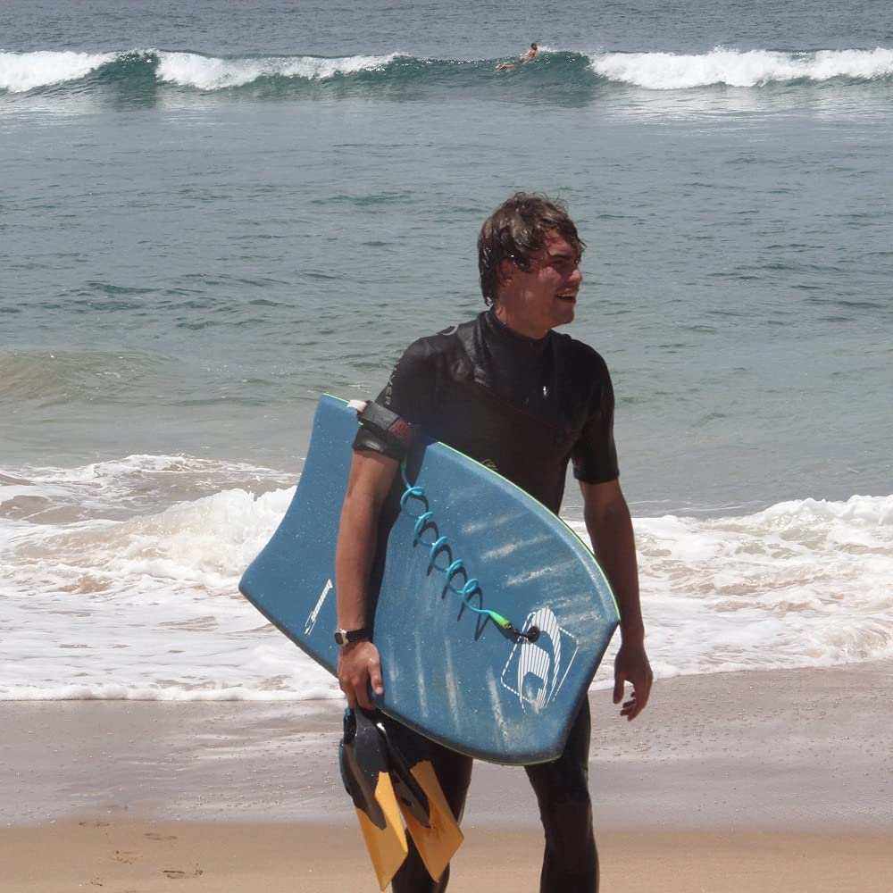 Guinzaglio Per Tavola Da Surf Iboard - Corda PU 7mm, 2.7m, Con Velcro E Testa Rotante Acciaio - Foto 2