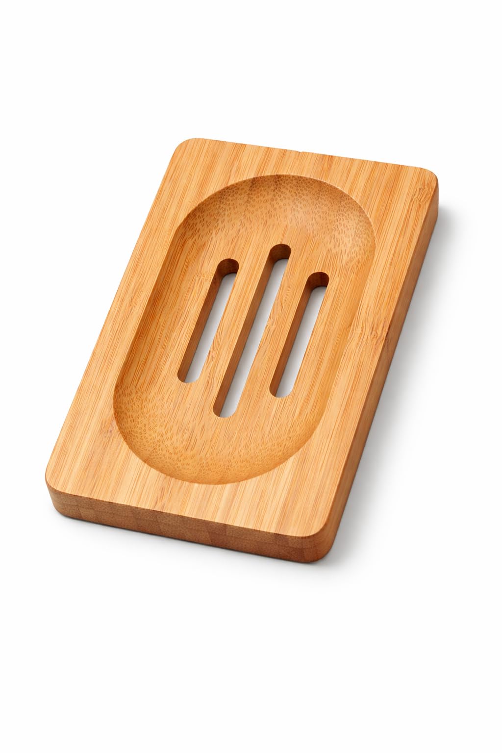 Bamboo Soap Dish (Rectangle & Curved Design) | Eco-Friendly Wooden Soap Holder Drain Slots | Non-Slip Soap Tray for Bathroom, Kitchen & Wash Basin | Durable & Water Resistant (Square)-image-36