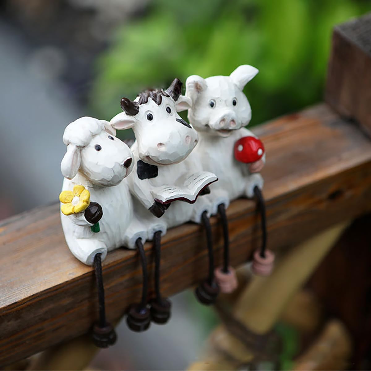 Cute Farm Animal Shelf Sitters with Dangling Legs image 3