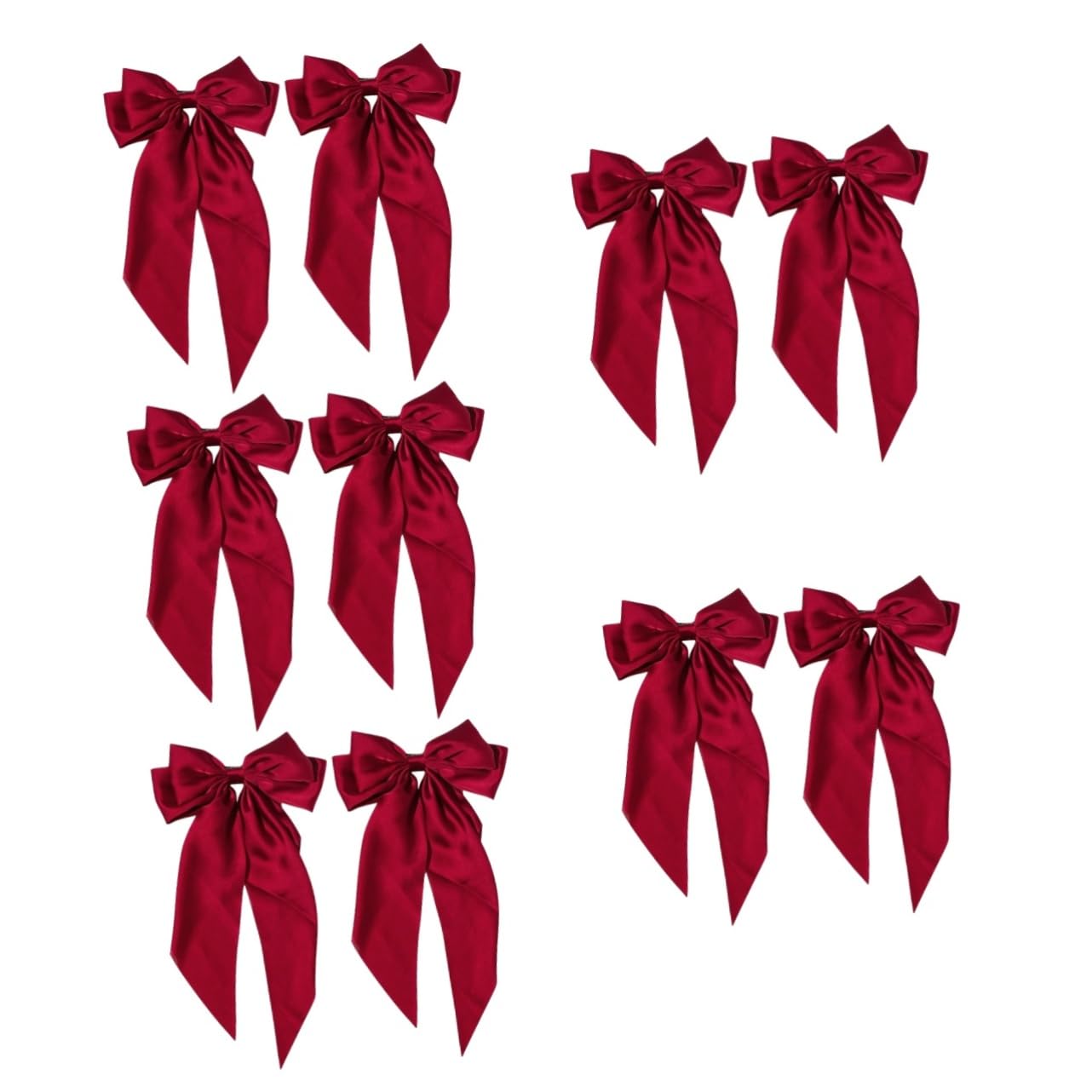 Healeved 10piezas Clips De Pelo Gran Lazo De Para Coletas y Peinados Accesorios Elegantes Para Fiestas y Uso Diario