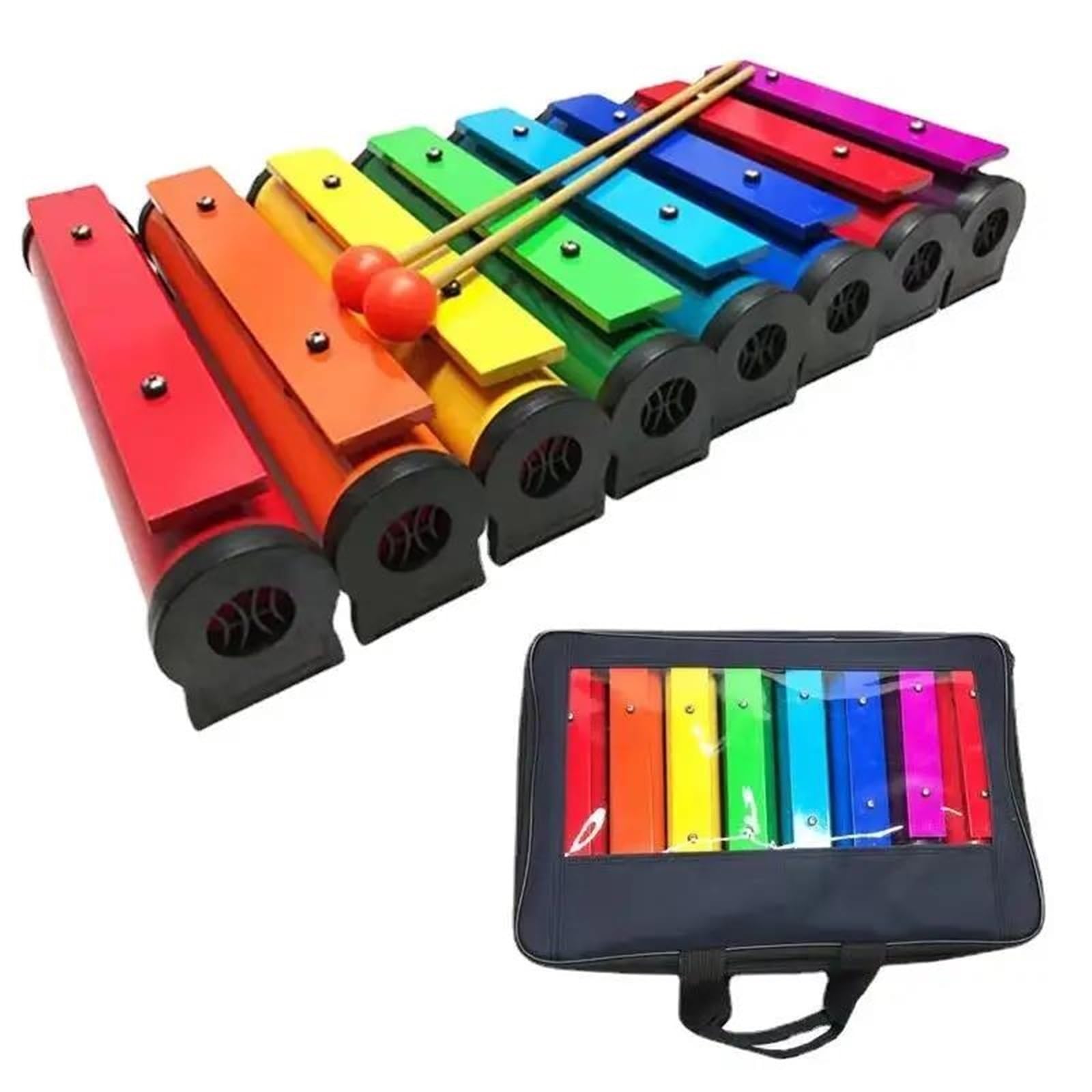 Xilofono Professionale Strumento A Percussione Xilofono Con Piastra In Alluminio A Otto Toni Per Amanti Della Musica