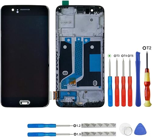 SWARK Optic AMOLED Compatible with ONEPLUS A5000 5 5 LCD Display Touch Screen Cornice Riparazione Nero SWARK Optic AMOLED Compatible with ONEPLUS A5000 5 5 LCD Display Touch Screen Cornice Riparazione Nero