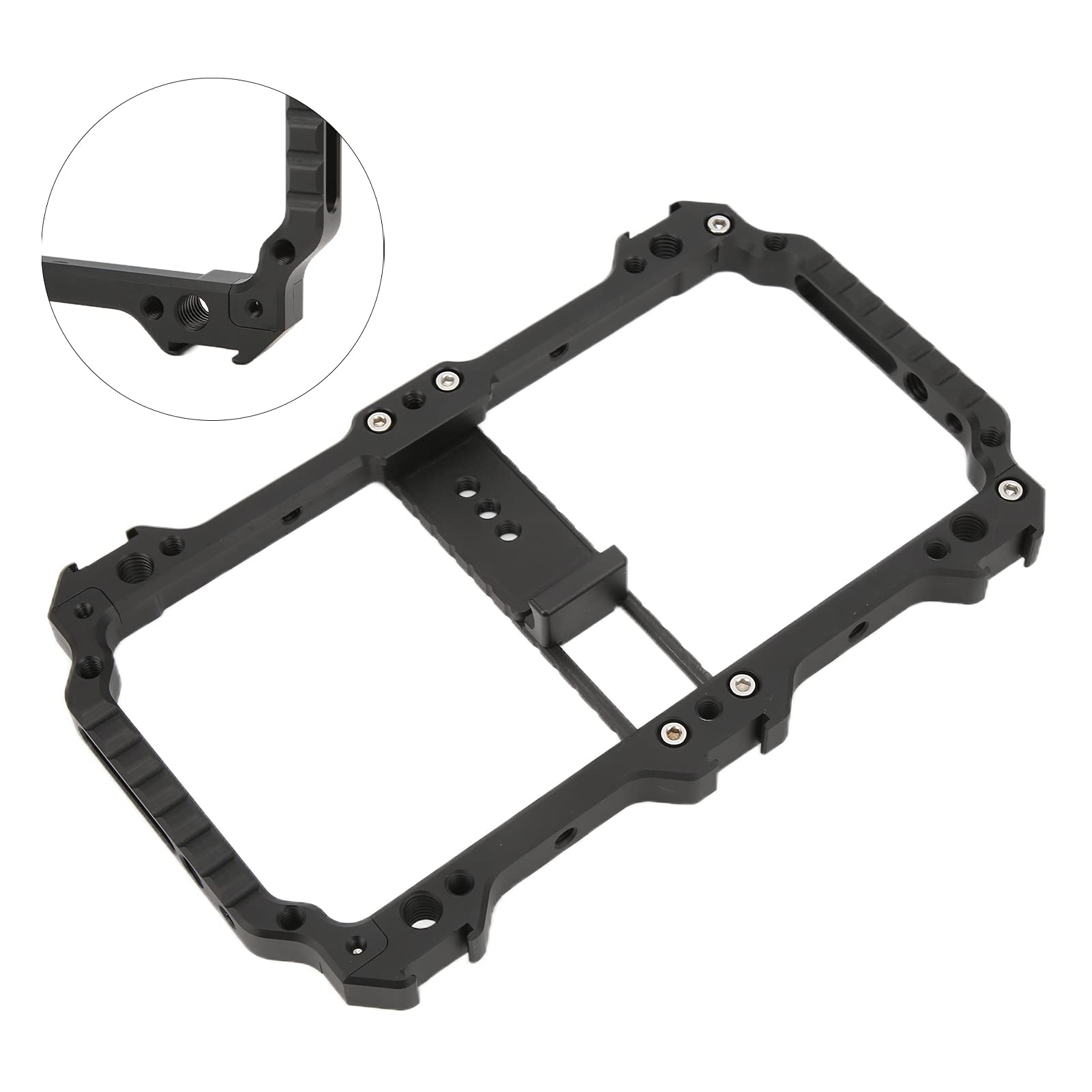 Jaula Universal para teléfono móvil, Soporte Manual de vídeo para vlogging, Montura de aleación para teléfono con Orificios para Tornillos de 1/4 y 3/8 Pulgadas, Puerto de Zapata