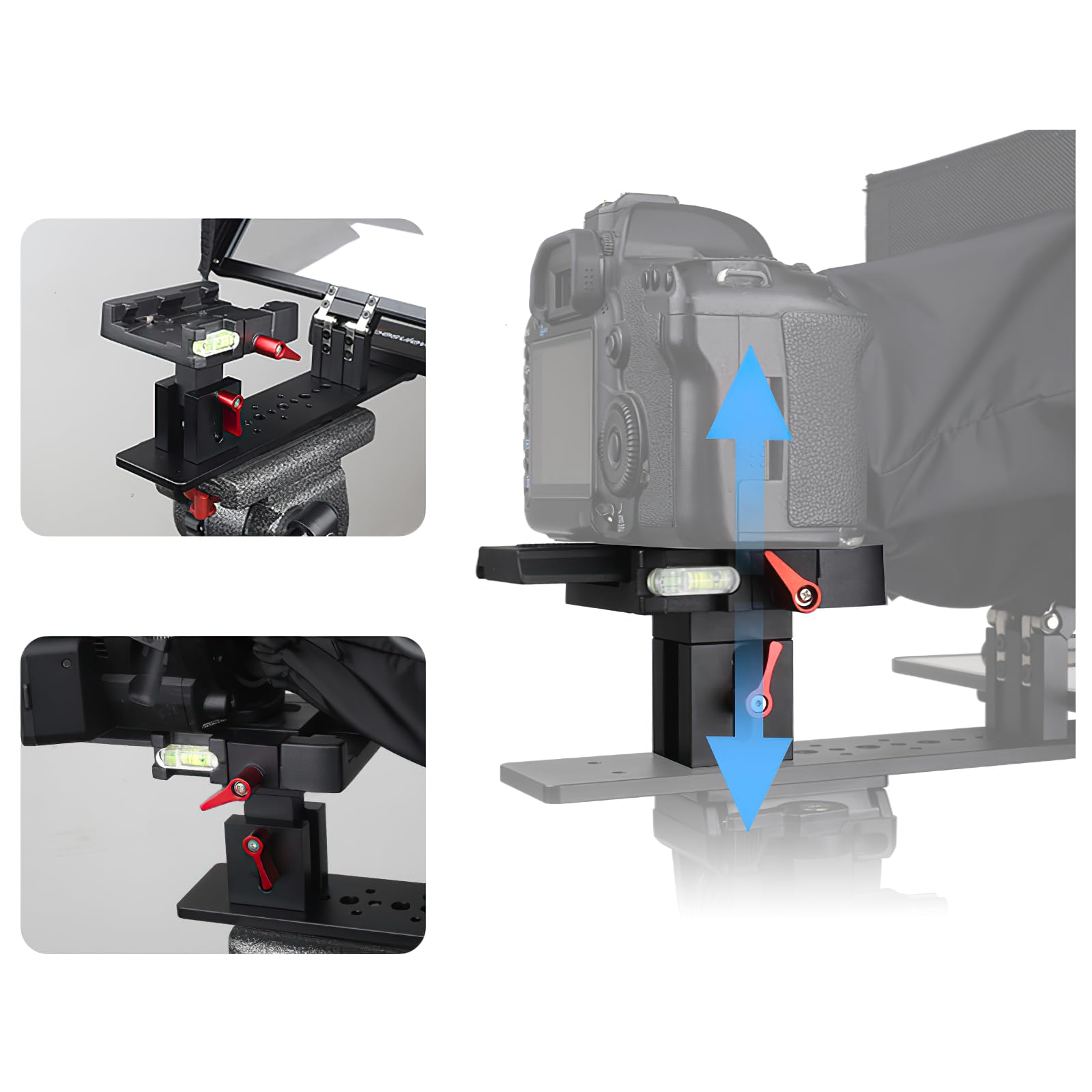 Desview - T12 Teleprompter - 12,5 Zoll - HD Glas - Tragbarer Teleprompter mit Fernbedienung - Für DSLR, Camcorder, iPad - Autocue