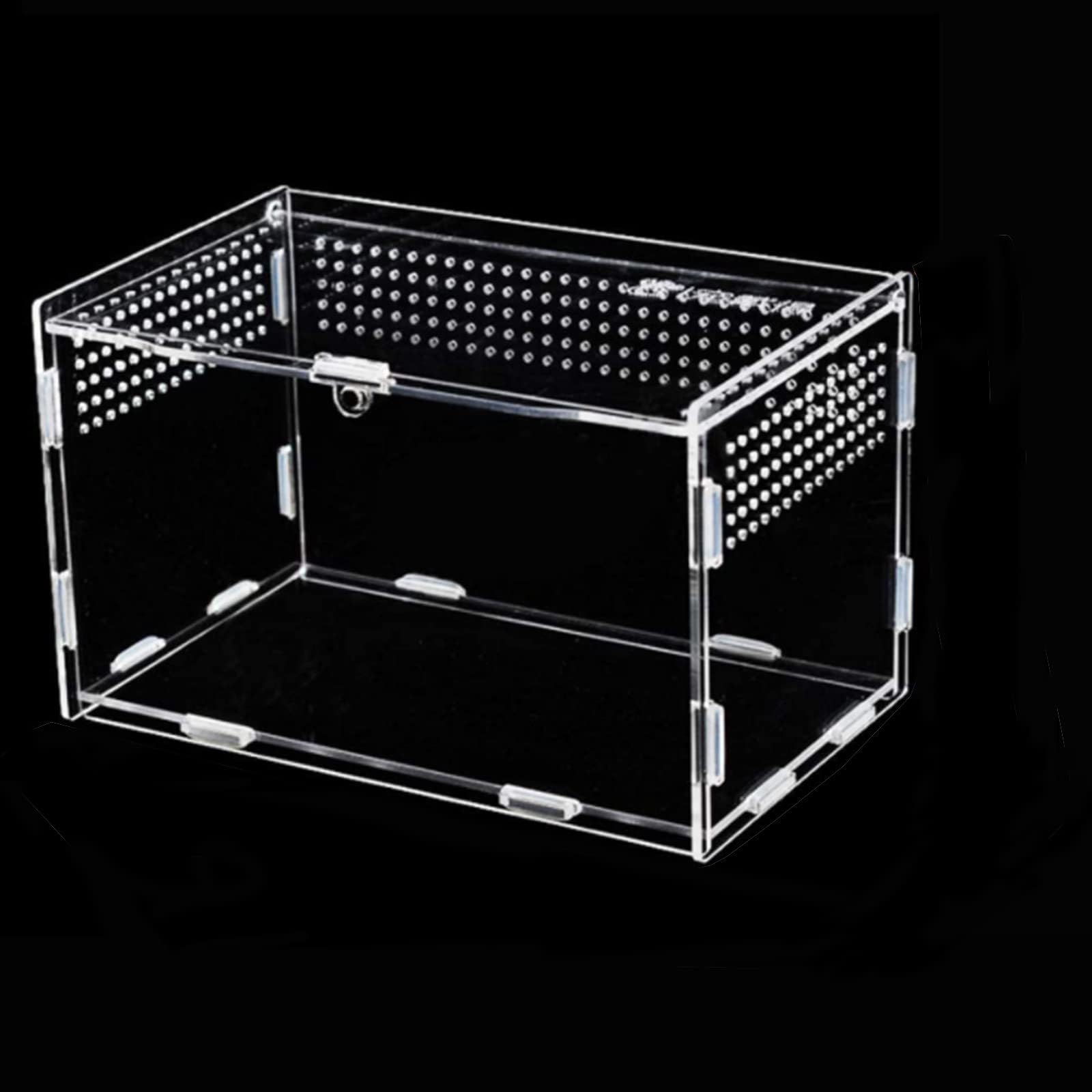 Tarantula Enclosure,Acrylic Transparent Terrarium,Stick Insect Enclosure,Reptile Breeding Box for Jumping Spider,Tarantula,Mantis,Snails,Spide,Scorpion,Centipede,Beetle (20 x 12 x 12 cm)