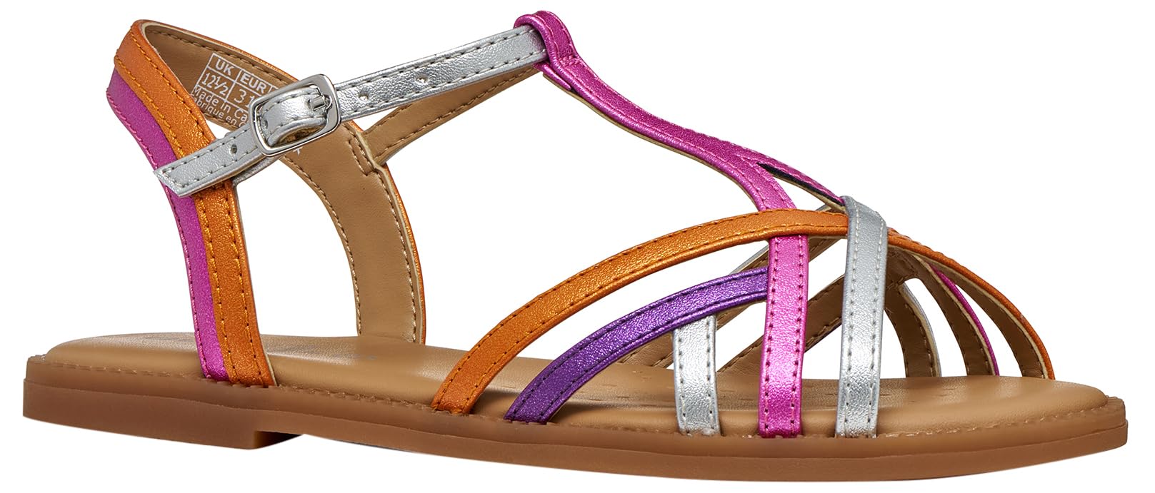 Geox Girls Fuchsia/Silver Sandal Karly Size: 33