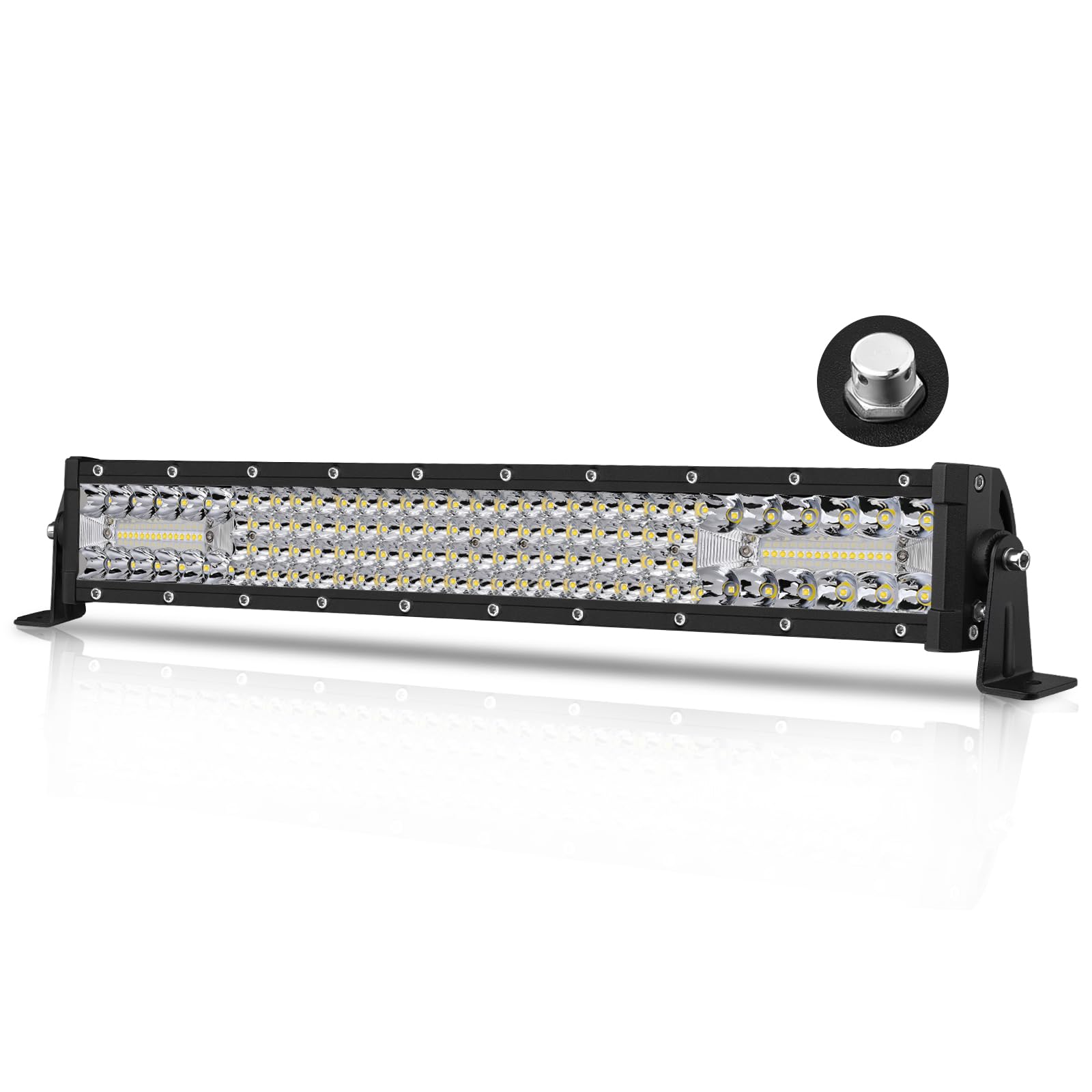 18 Inch LED Light Bar 134W Quad Row Combo Off Road Driving Light