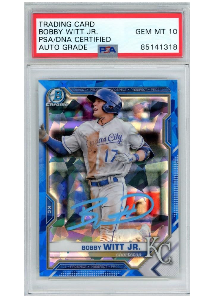 Amazon.com: Bobby Witt Jr 2021 Bowman Chrome Sapphire Autograph 