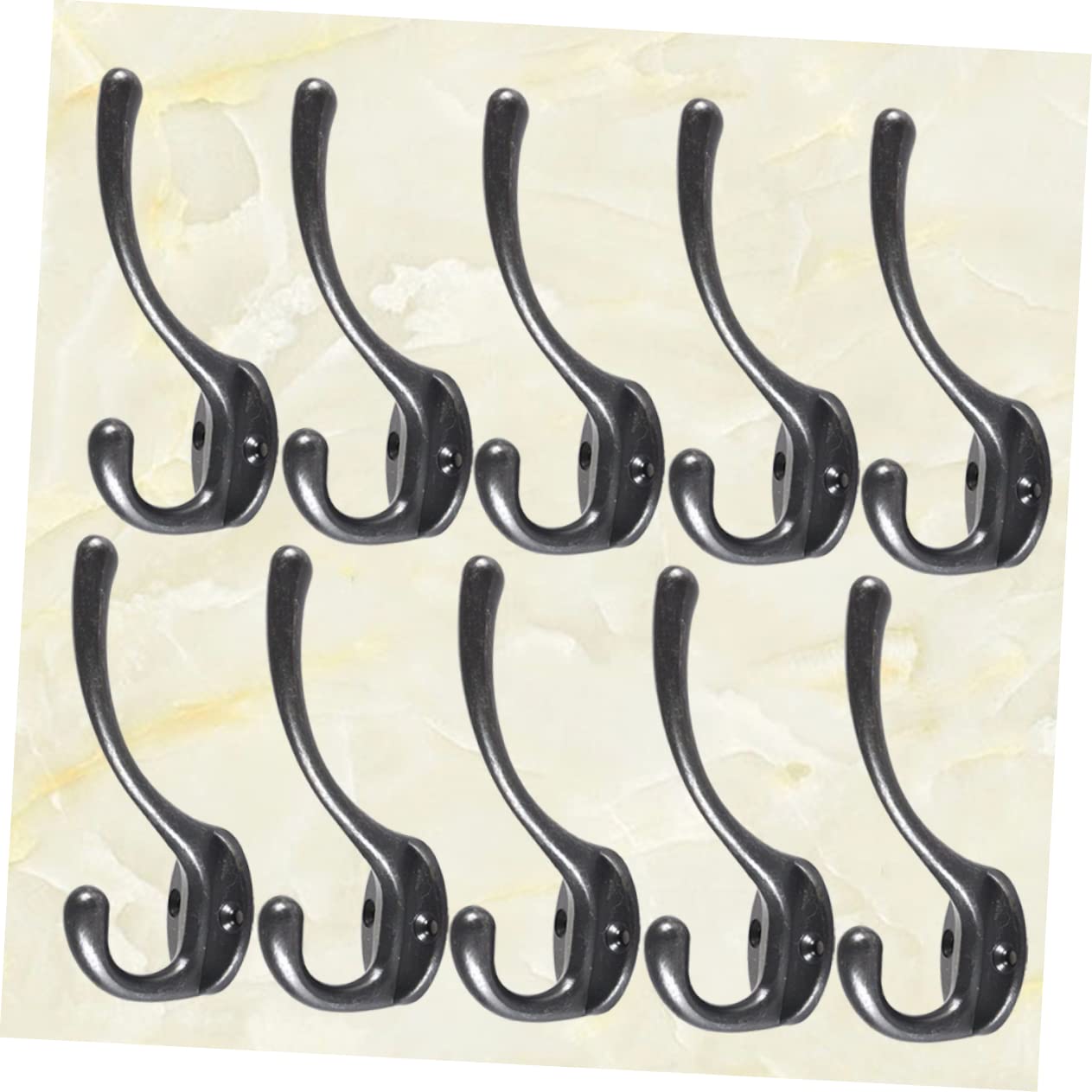 VASDEV 10 Uds. Perchas de Metal para Ropa, toallero, Albornoz, para Ropa, Gancho de Toalla de Metal, Gancho Adhesivo para Ropa, Ganchos Adhesivos Colgantes, Ganchos de Metal, Colgador de