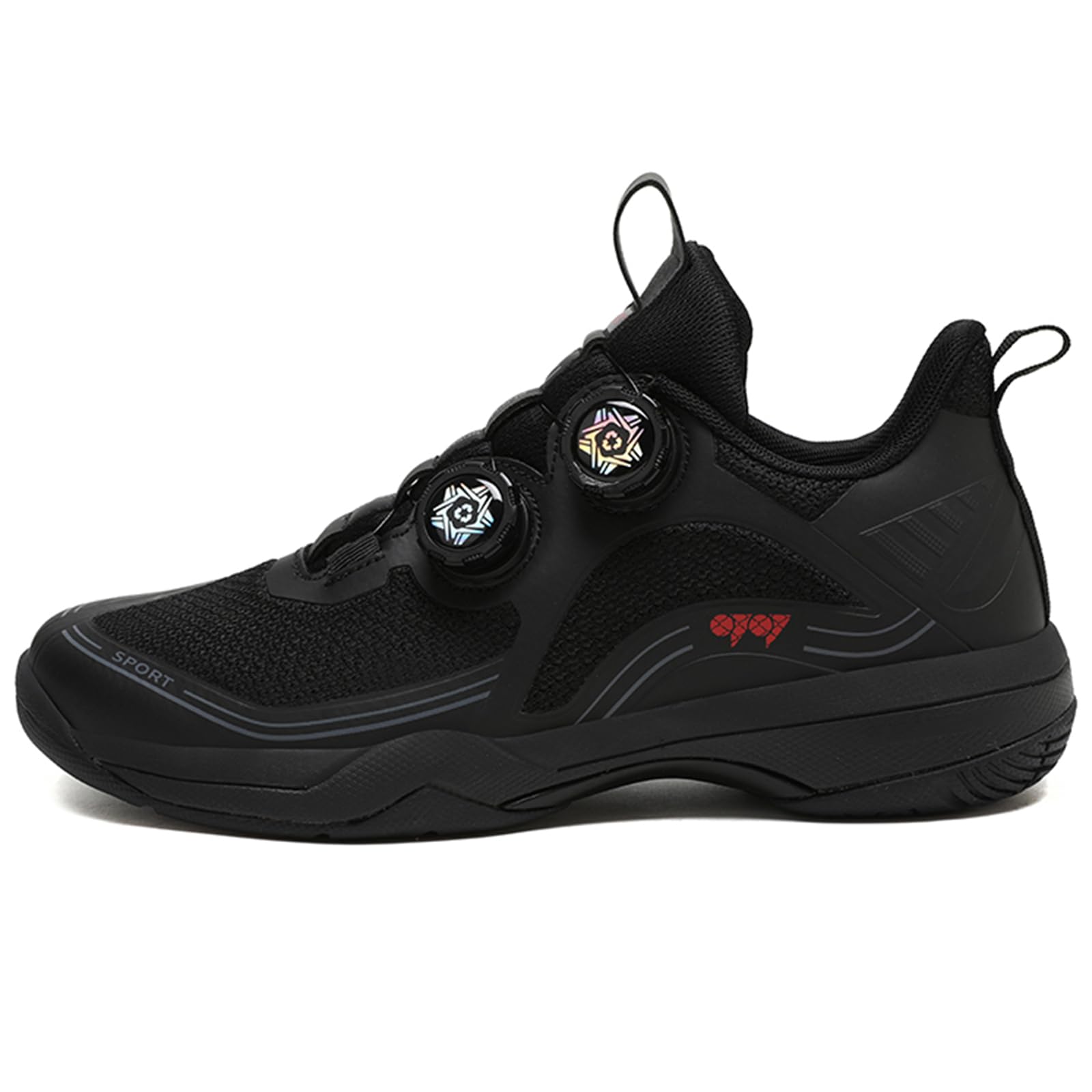 Chaussures doubles durables – Badminton/tennis de table avec filet lumière du jour