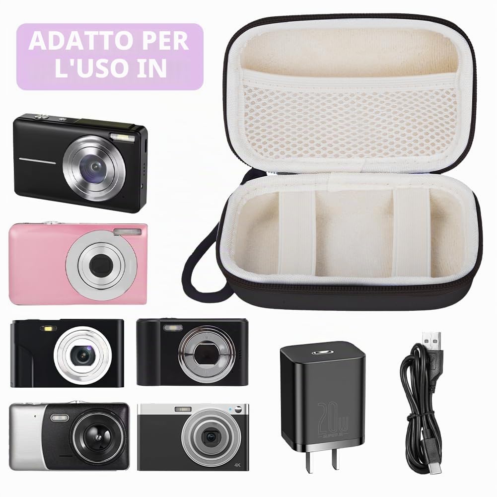 Custodia per Fotocamera Digitale Compatibile con Sony ZV-1, Ricoh GR, Casio ZR1000, Canon G7, Panasonic ZS110