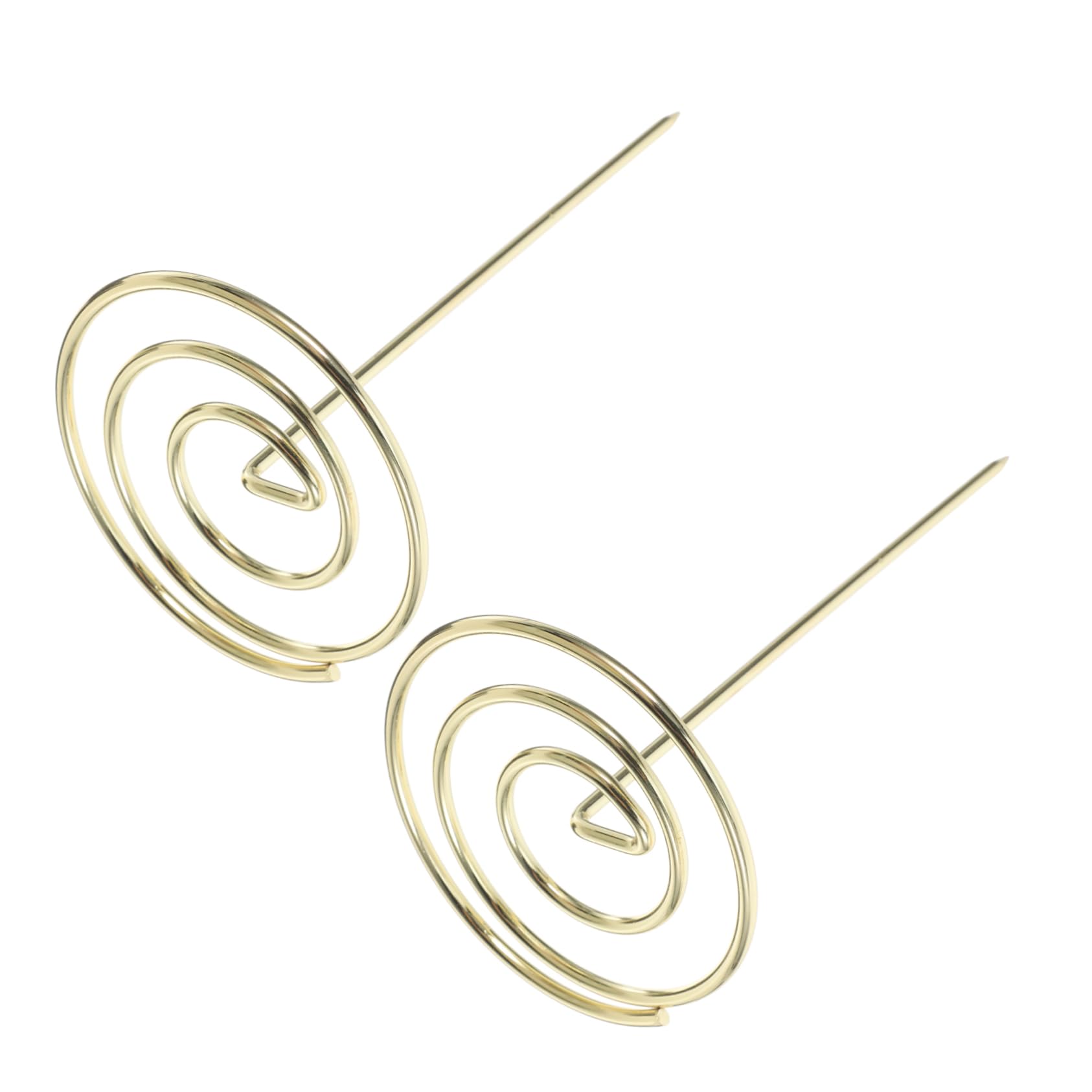 OFFSCH 2 Pack Metal Menu Holder Fork Invoice Spindle for Restaurant Office Kitchen