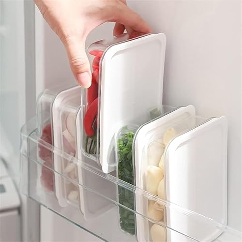 Caja organizadora de puerta lateral para refrigerador, paquete de 6, organizador de divisores de cocina, cebolla, caja de almacenamiento de disponible en Yaxa Colombia