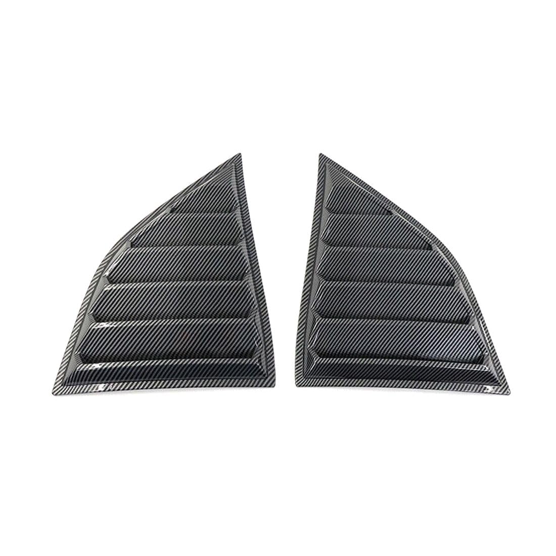 VXTMXEWTPC Xe V4 Style Window Louvers Scoop Carbon Fiber Print Left Right for Dodge for Challenger 2008-2023 Painted DCHALL08XEV4- FZ-WDL