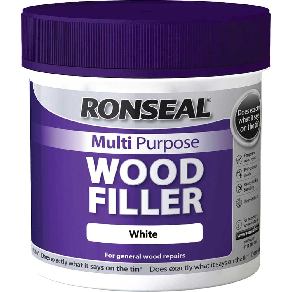 Ronseal Mpwfw465 465 G Multi-Purpose Wood Filler Tub - White 5010214825806