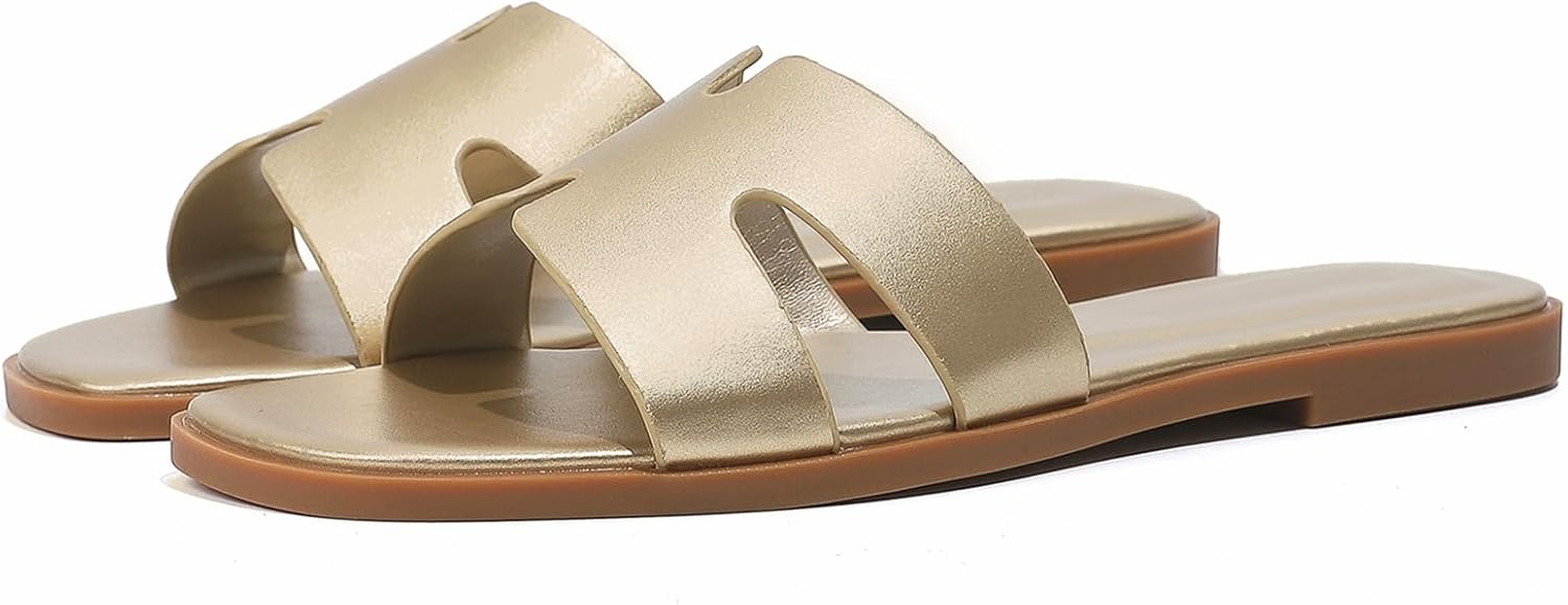 Stratuxx Kaze Women's Open Toe Flat Dress Slide Sandals