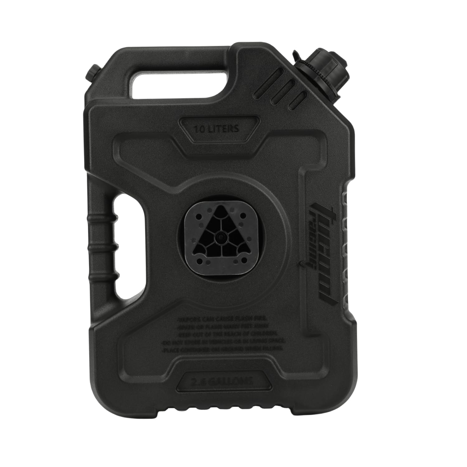 Depósito de combustible de 10 L, bidón de combustible de 2.6 galones para motocicleta, SUV, ATV, coches, barcos, todoterreno, (soporte THLH-10L 304ss negro)