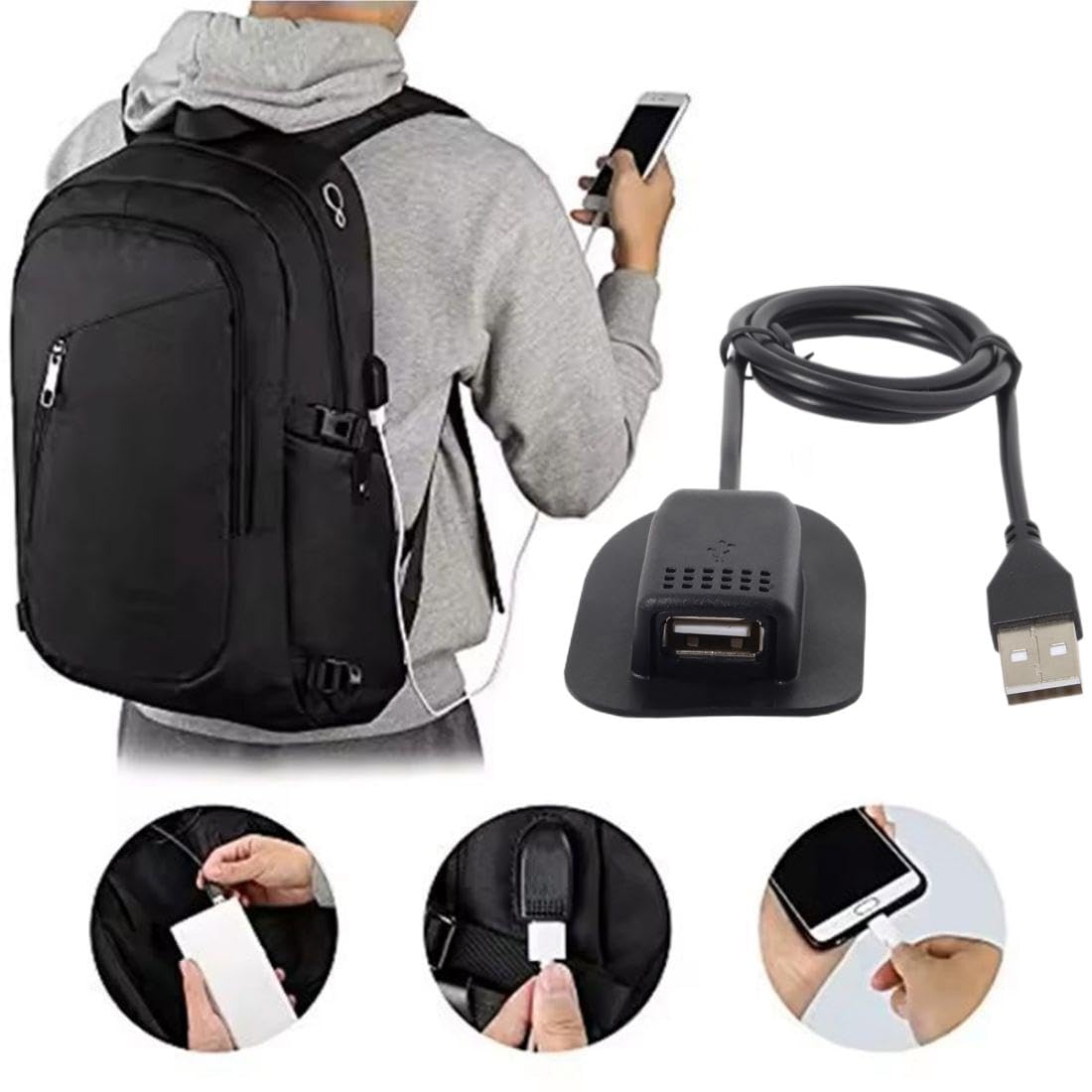 Rucksack mit usb kabel Clearance