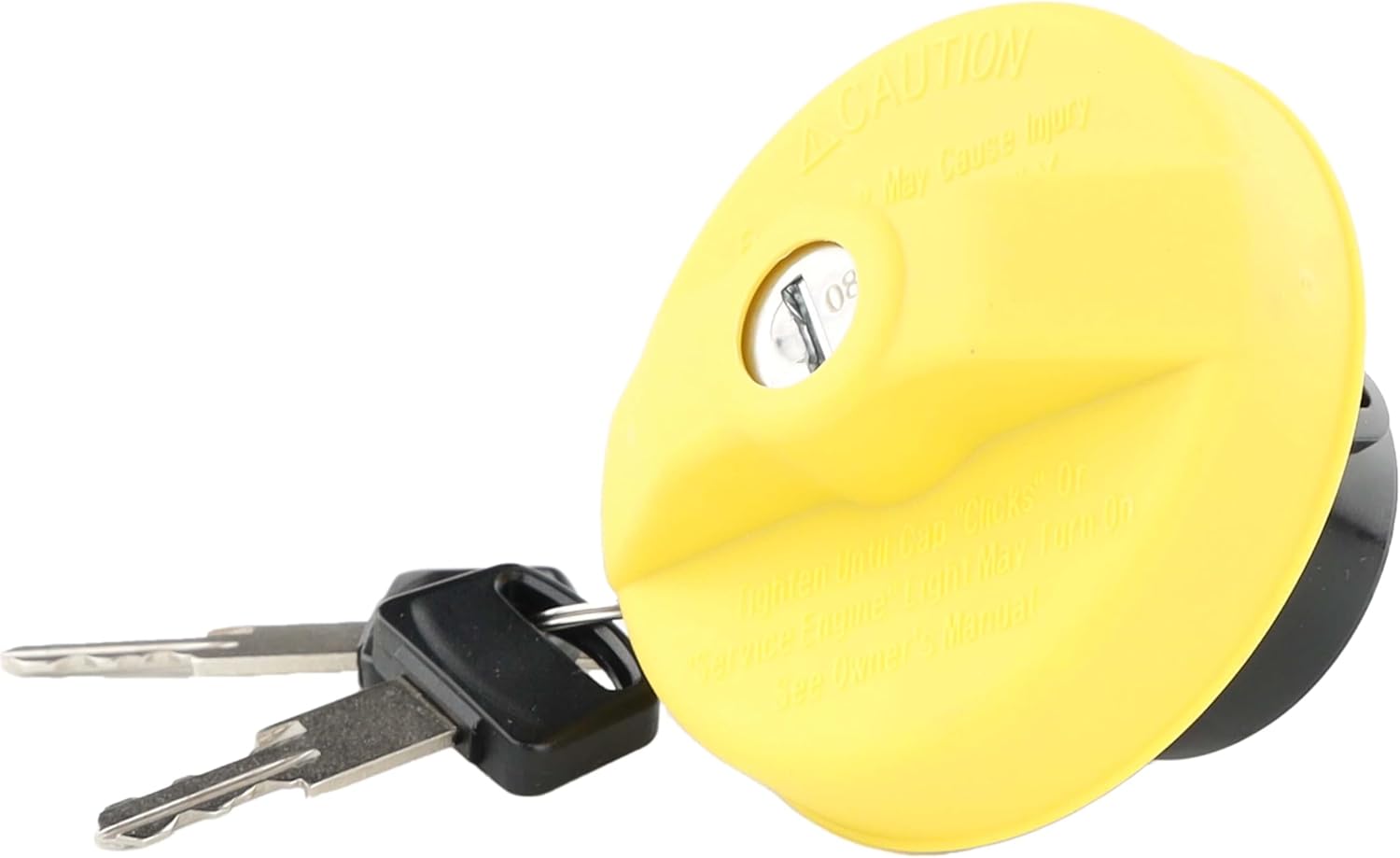MotoRad 10511Y GM Flex-Fuel Locking Cap with Non-Threaded Filler Neck - yellow