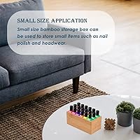 Vista 8 de Organizador de cajones de bambú - Organizador de utensilios de cocina, bandeja de cubiertos, portacubiertos, suministros de escritorio de oficina