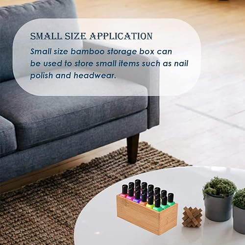 Miniatura 8 de Organizador de cajones de bambú, organizador de utensilios de cocina, bandeja de cubiertos, suministros de escritorio de oficina y accesorios (15 x