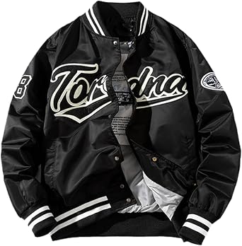 Hip Hop Baseball Jacket Men Embroidery Jacket Letter Streetwear Jacket Vintage Windbreaker Couples Spring Autumn