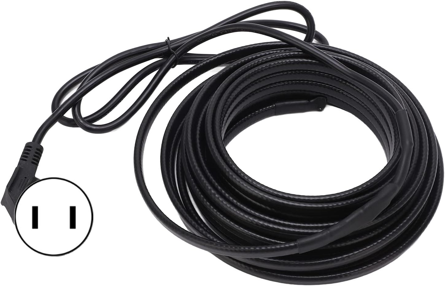 Pipe Heating Cable Self Adjustment Freeze Proof Electric Heat Tape with Explosion Proof Plug 10meter for PVC Hose Basement Garage Outdoor Garden