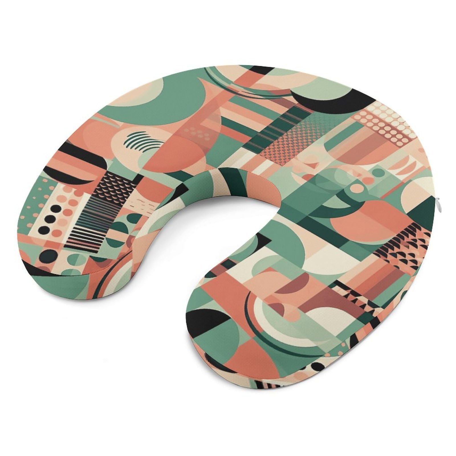 Almohada en forma de U de diseño simple, núcleo de almohada de espuma viscoelástica, cojín, proporciona apoyo para el cuello, almohada de viaje, adecuada para aviones, coches, hogares y