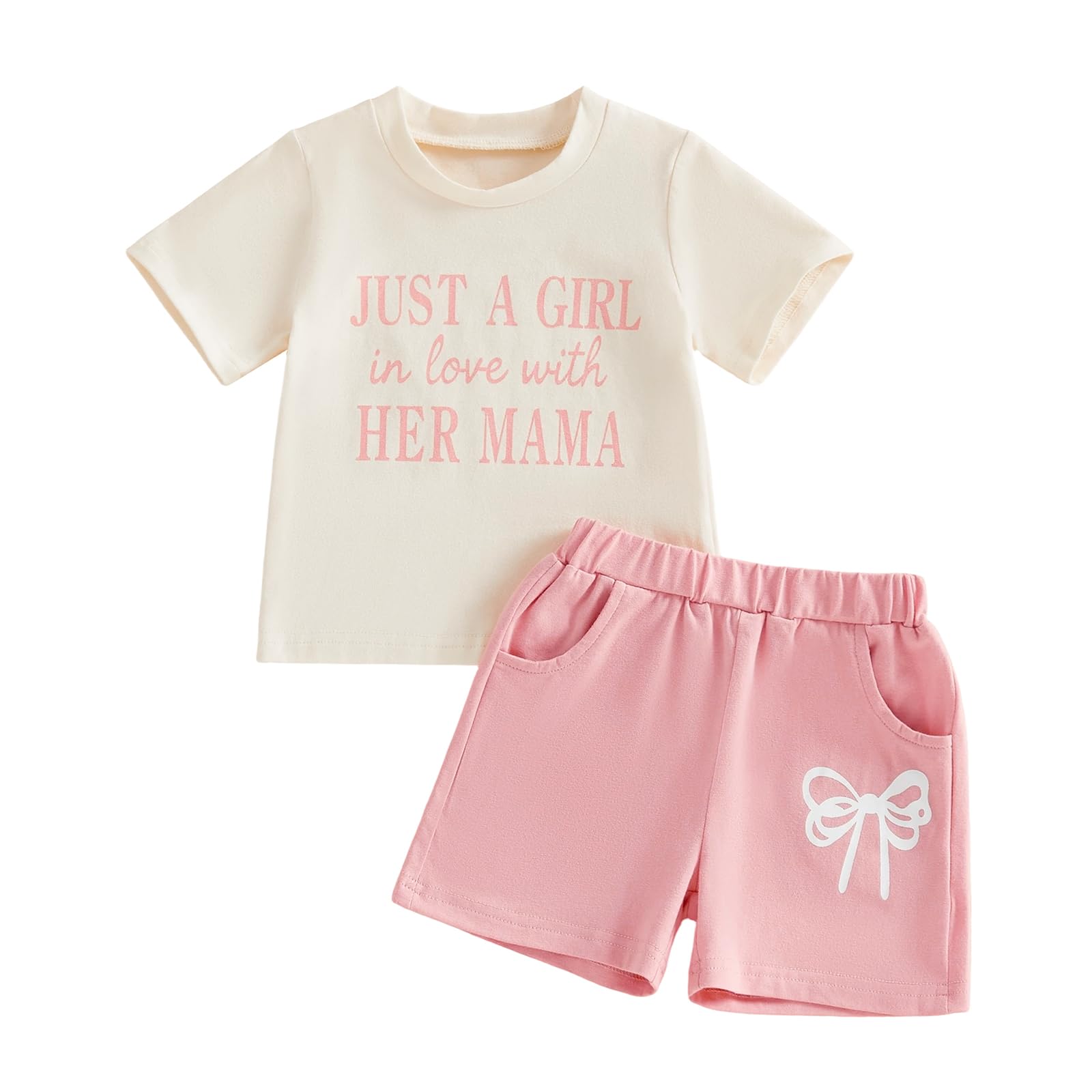 Hnyenmcko Toddler Baby Girl Boy Summer Outfits Short Sleeve Letter Print T Shirt Shorts Sets 2Pcs Cute Baby