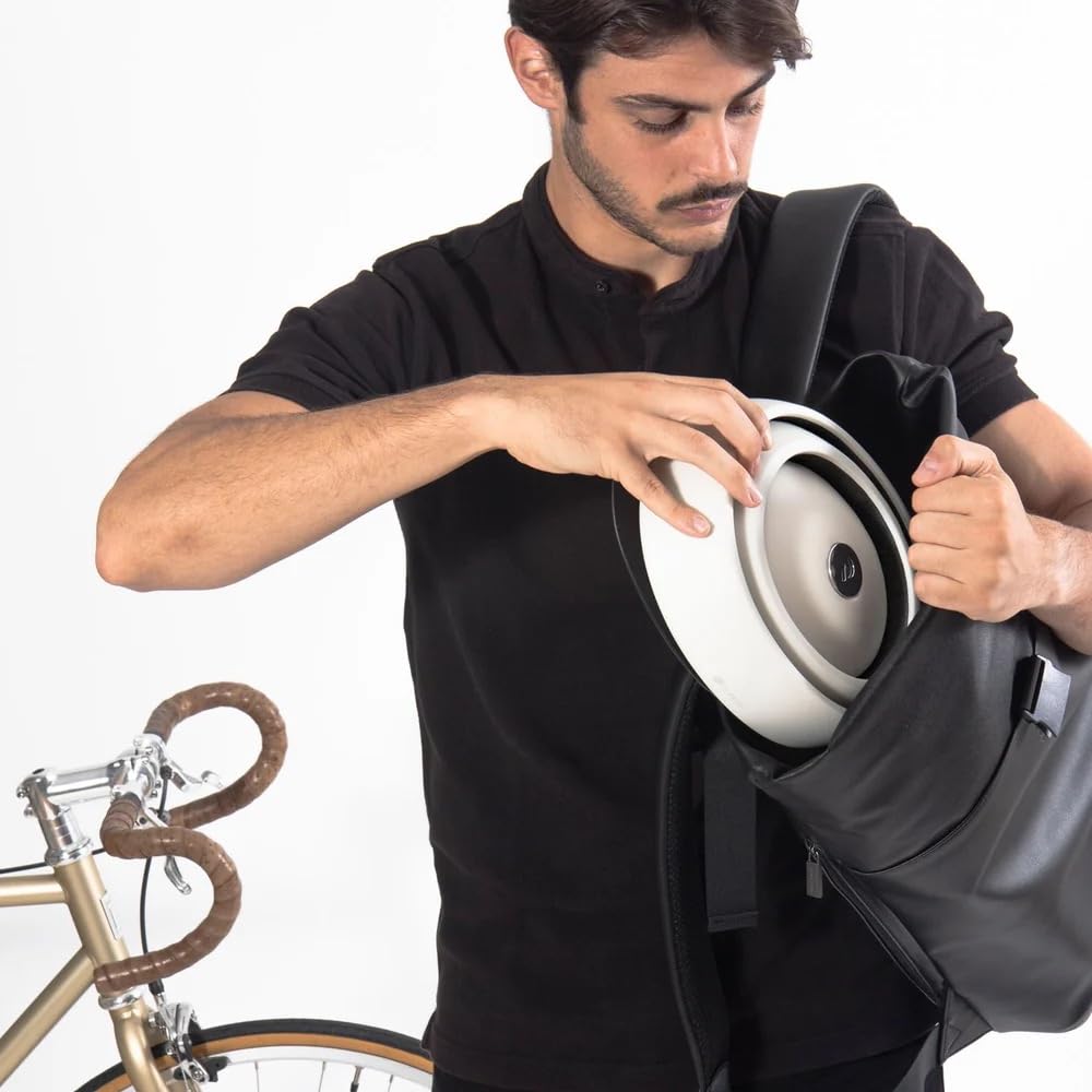 CLOSCA. Faltbarer Fahrradhelm. Fahrradhelm für Erwachsene mit Visier. Zertifizierter Fahrrad- und Elektrorollerhelm. Für Damen und Herren.