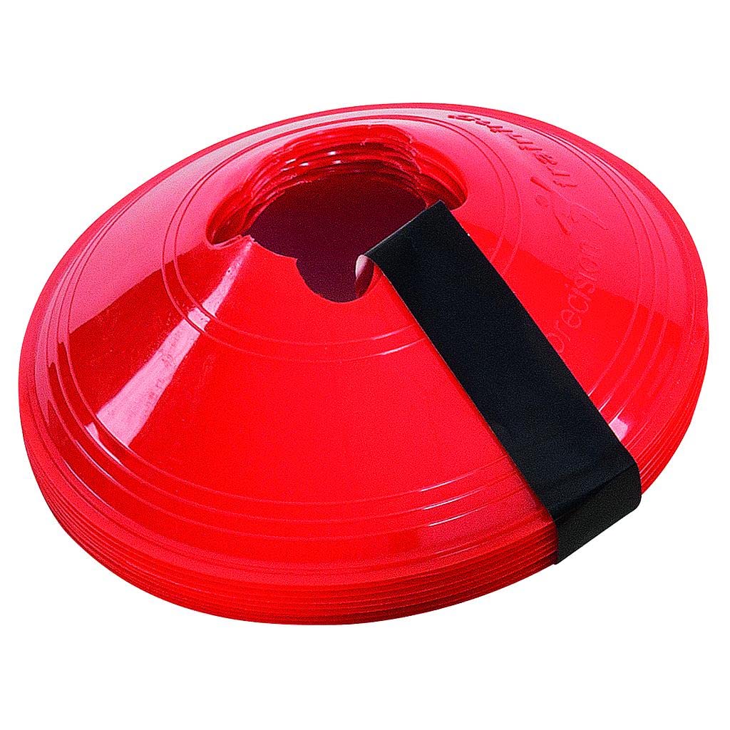 Precision Training (Red) Precision Field Marker Saucer Cones Soccer Football Agility Training Set Of 10 (2020) Red