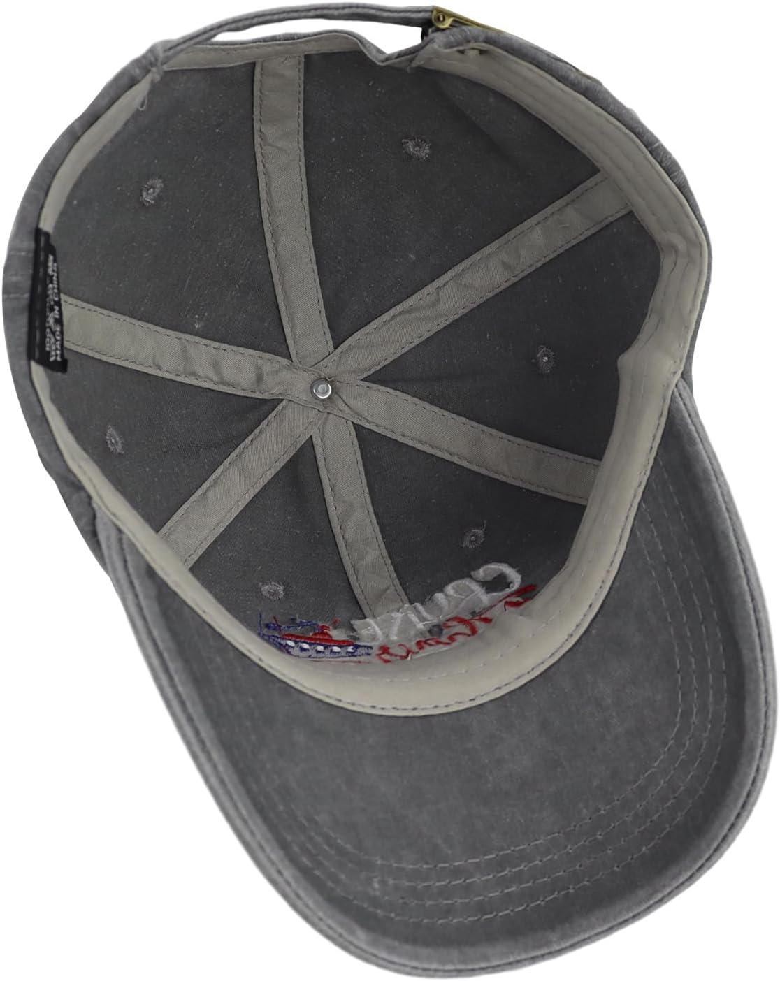 Cruise Hair Don't Care Hats for Men Women, Adjustable Vintage Embroidered Washed Cotton Denim Boat Baseball Cap - Image 6