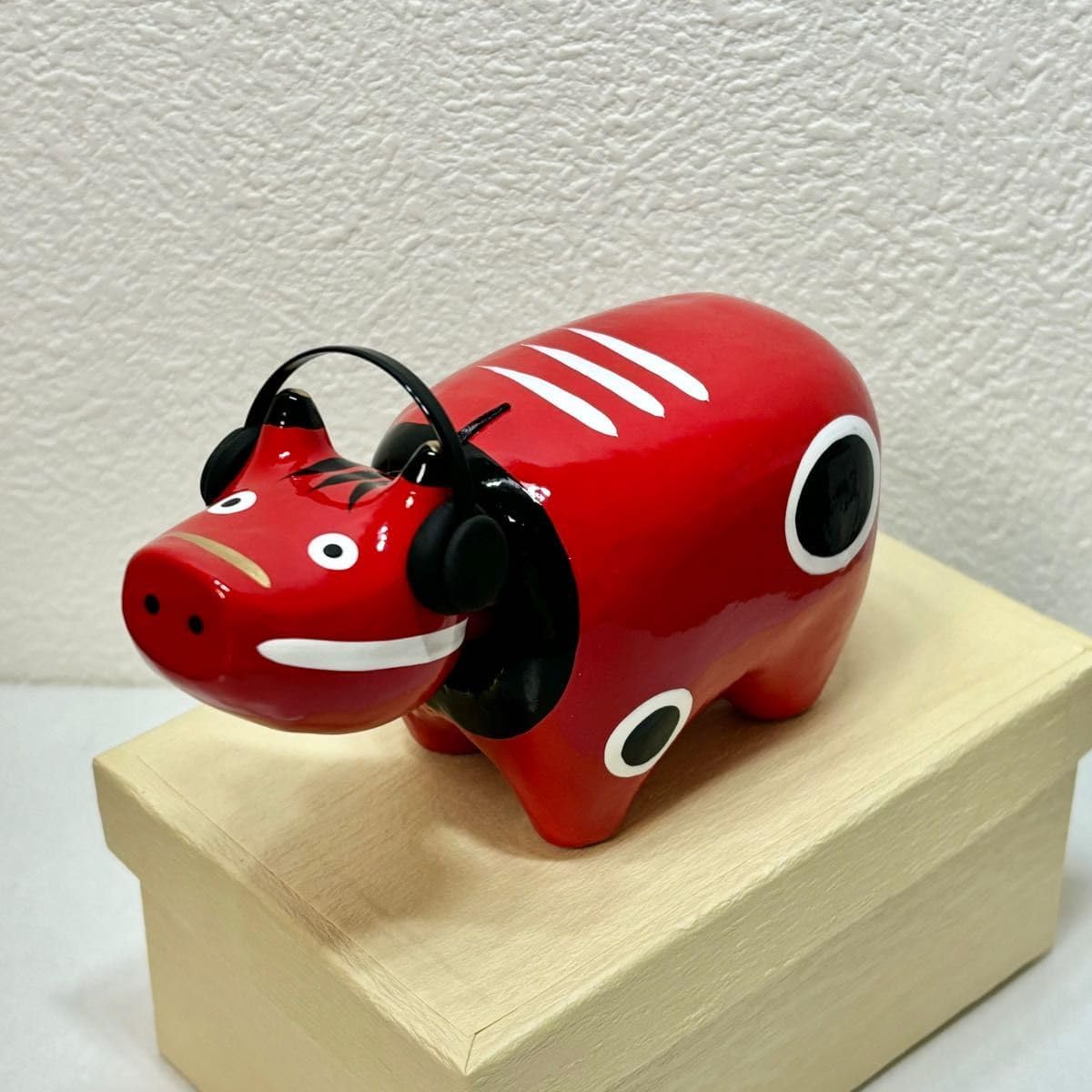 限定野沢民芸 ヘッドフォン赤べこ べこ 郷土玩具 福島 野沢民芸