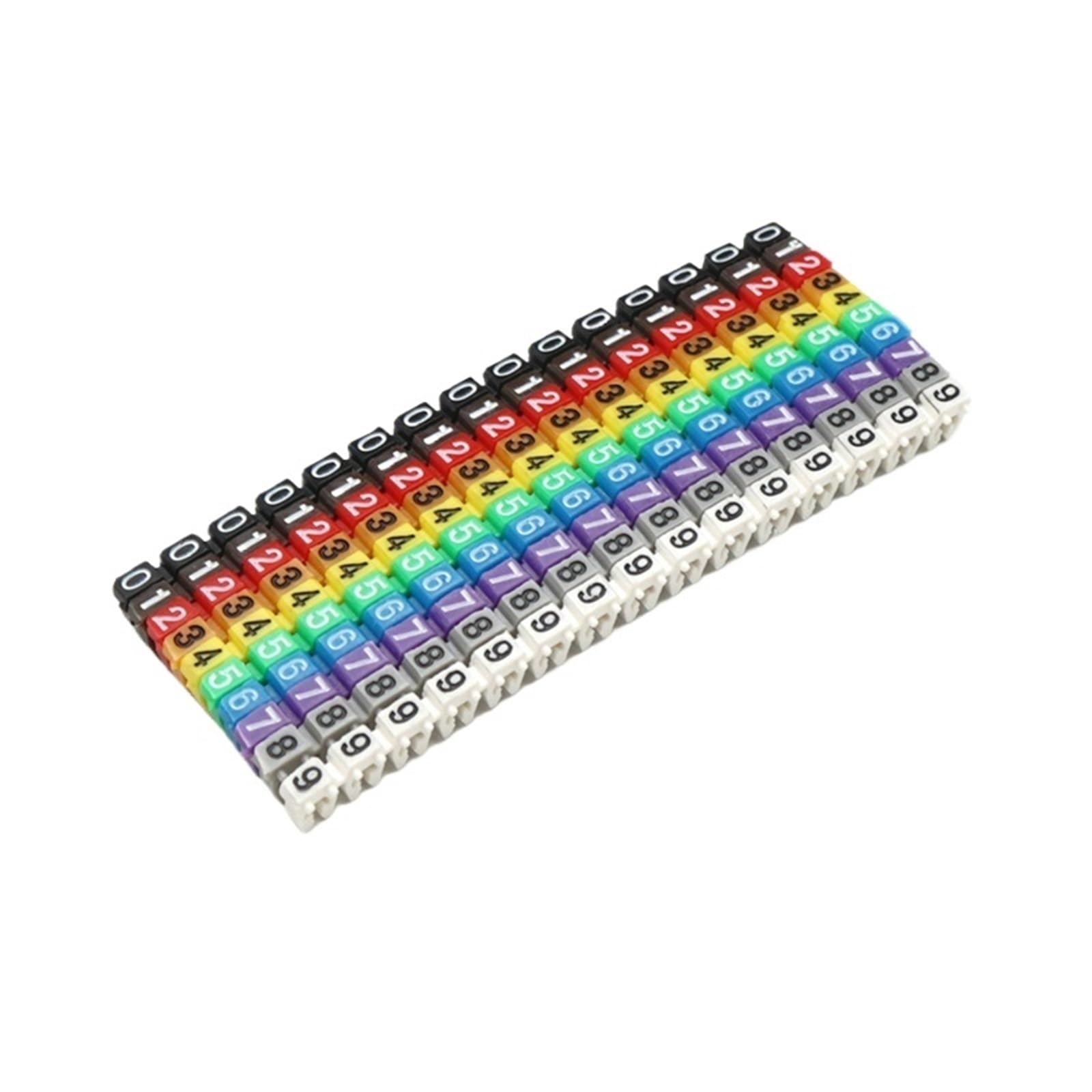 Enmrfvkz Color-1 Plastic C-Type Cable Markers